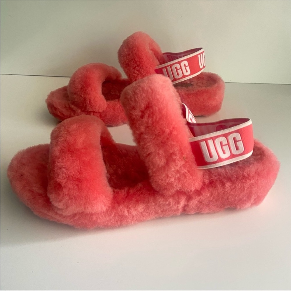 UGG Oh Yeah Shearling Slingback Slippers Size 9